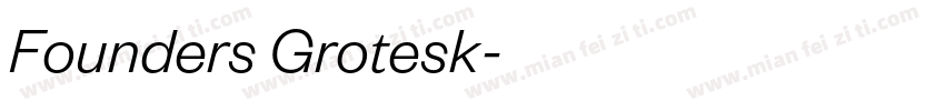 Founders Grotesk字体转换